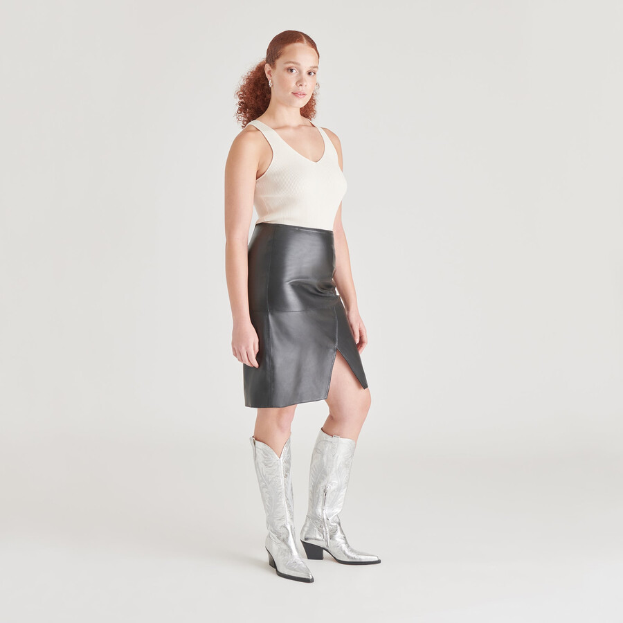 ryatt boots silbernes leder im used-look