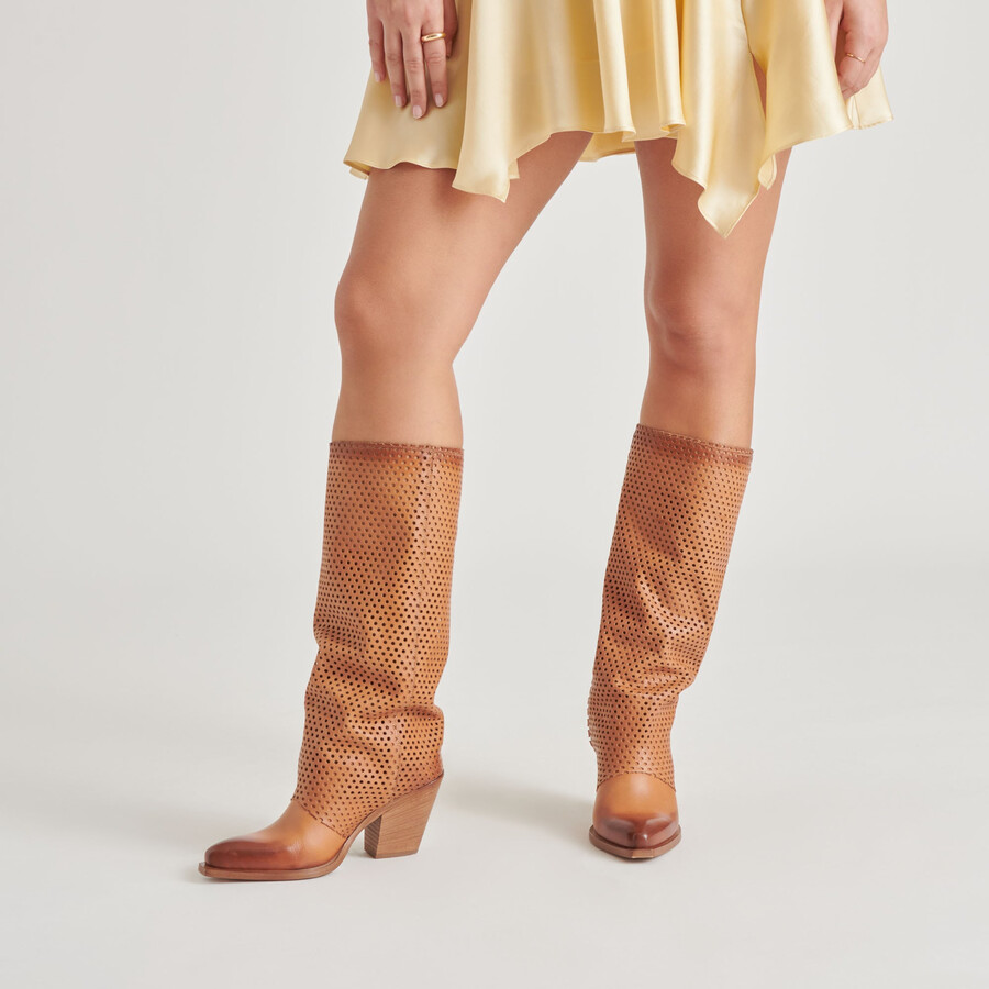 boone boots cognac leder