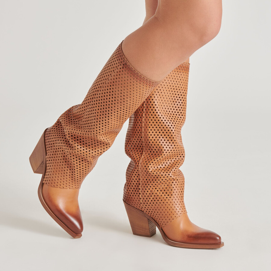 boone boots cognac leder