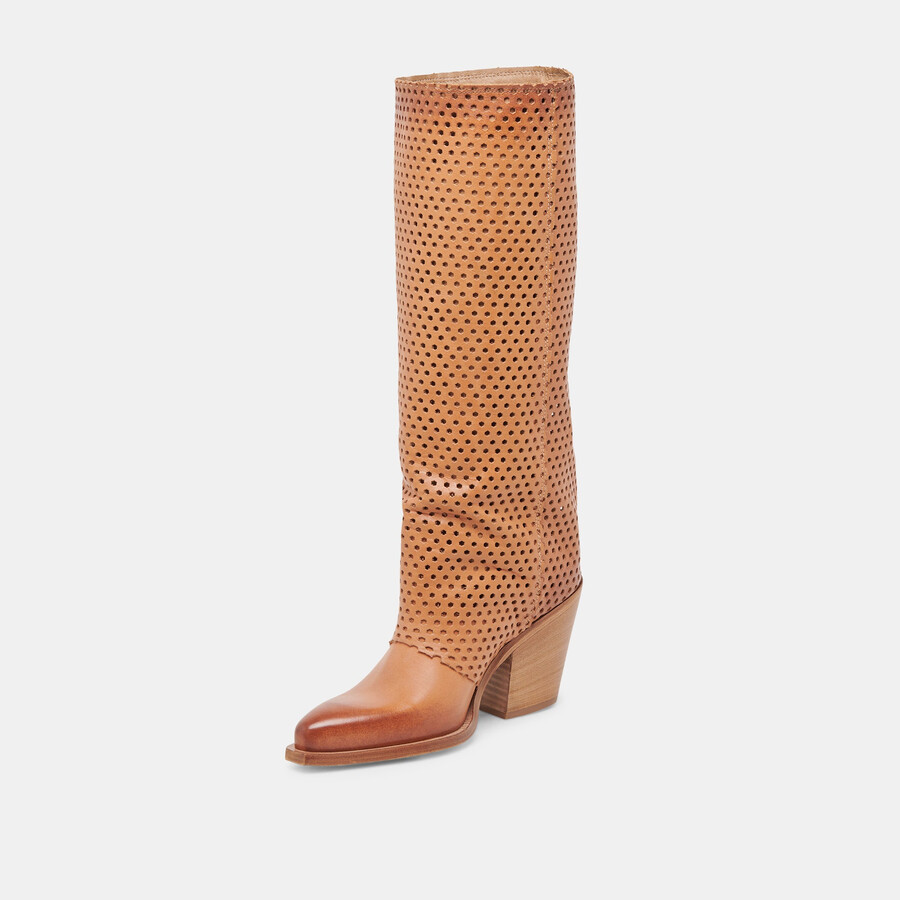 boone boots cognac leder