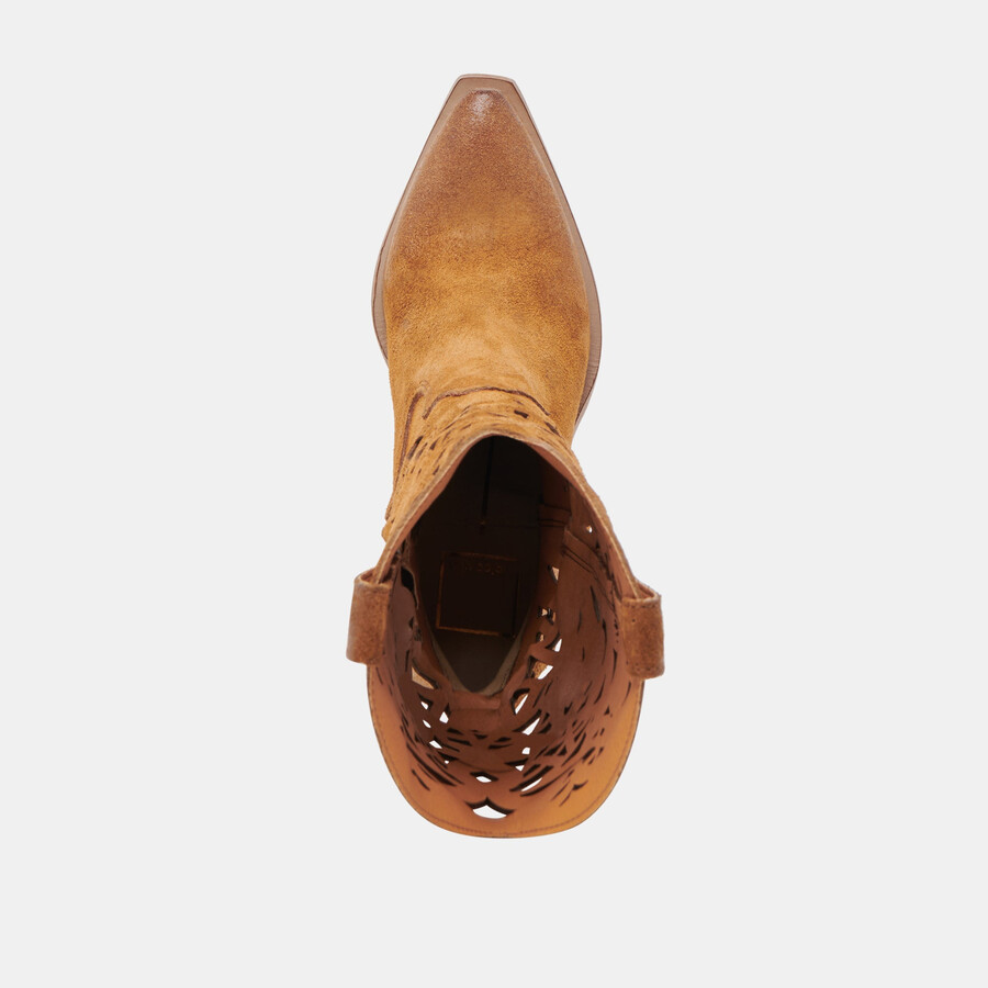 waylan boots aus kastanienbraunem wildleder