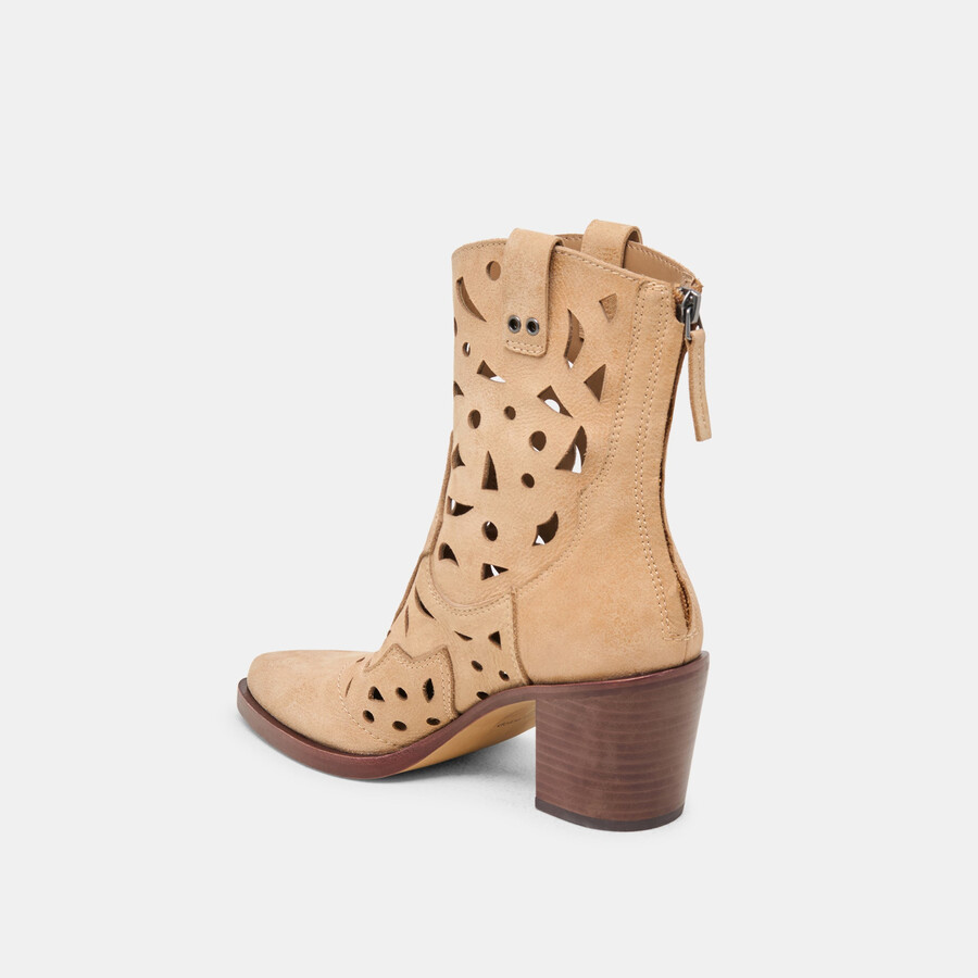 zenobi stiefeletten aus kamelleder im used-look