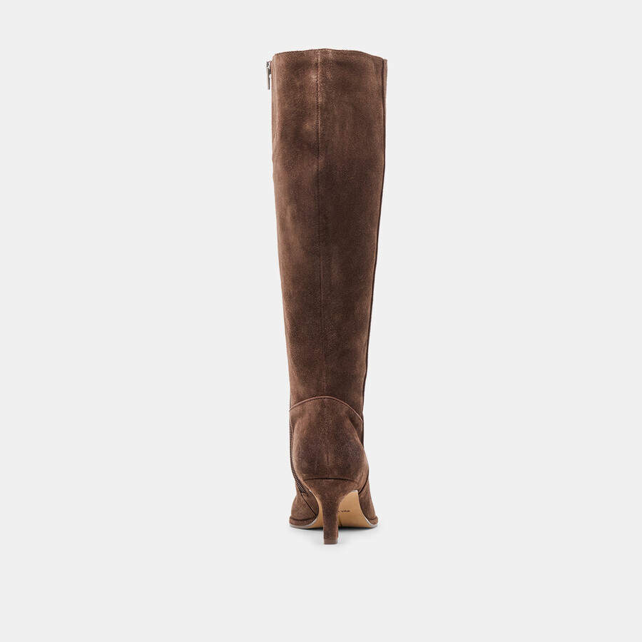 aldy boots dunkelbraunes wildleder