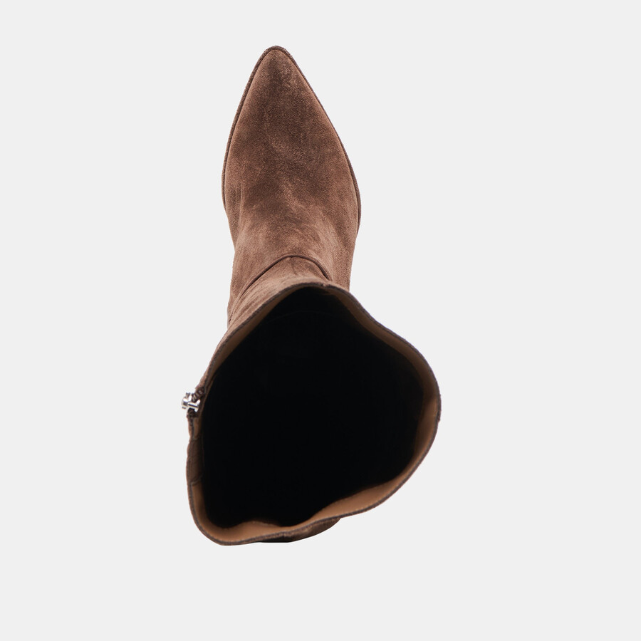 aldy boots dunkelbraunes wildleder