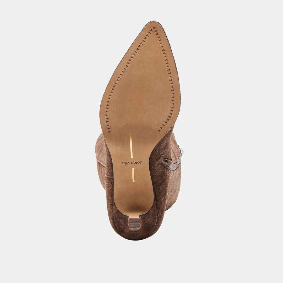 aldy boots dunkelbraunes wildleder