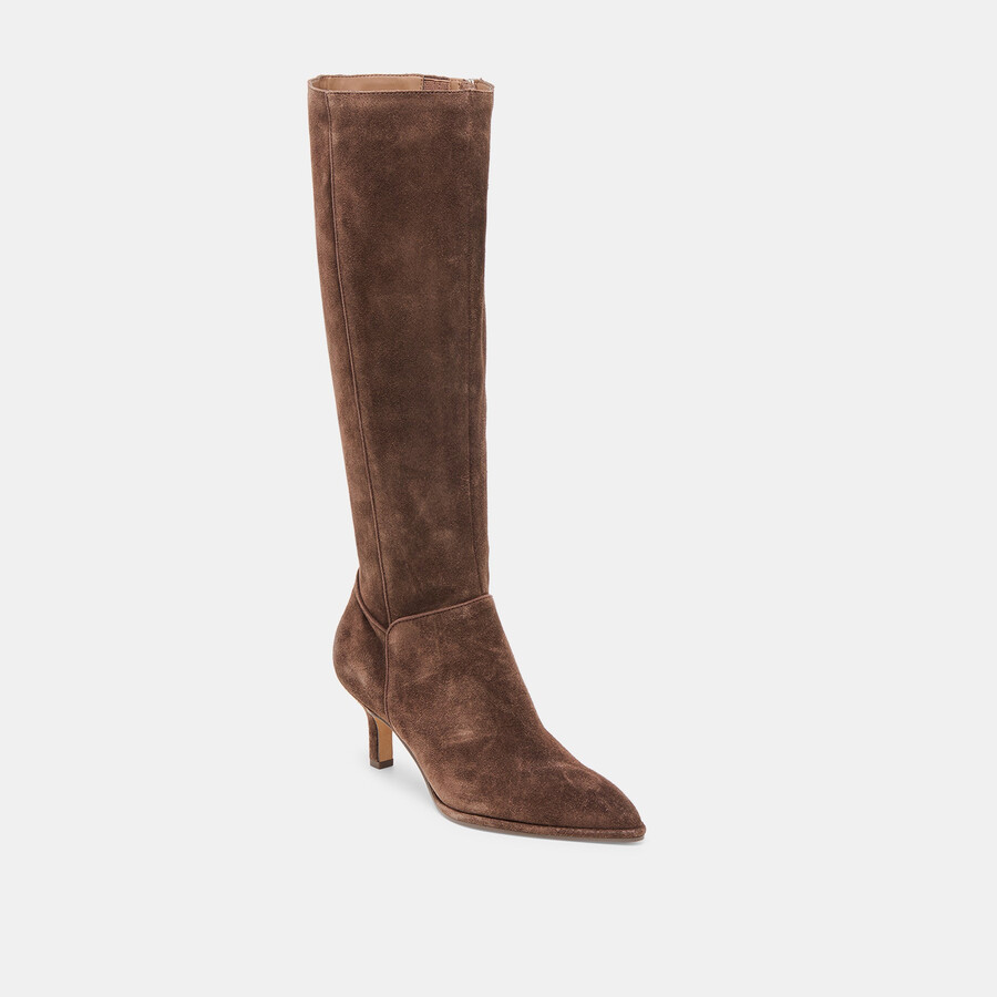 aldy boots dunkelbraunes wildleder