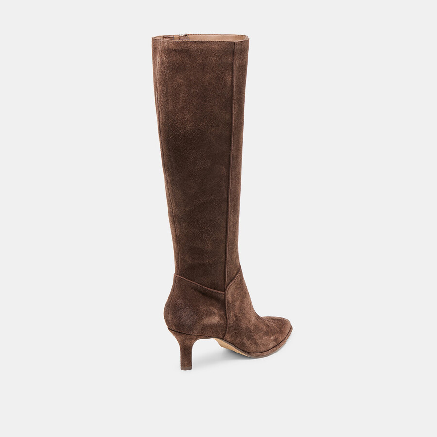 aldy boots dunkelbraunes wildleder
