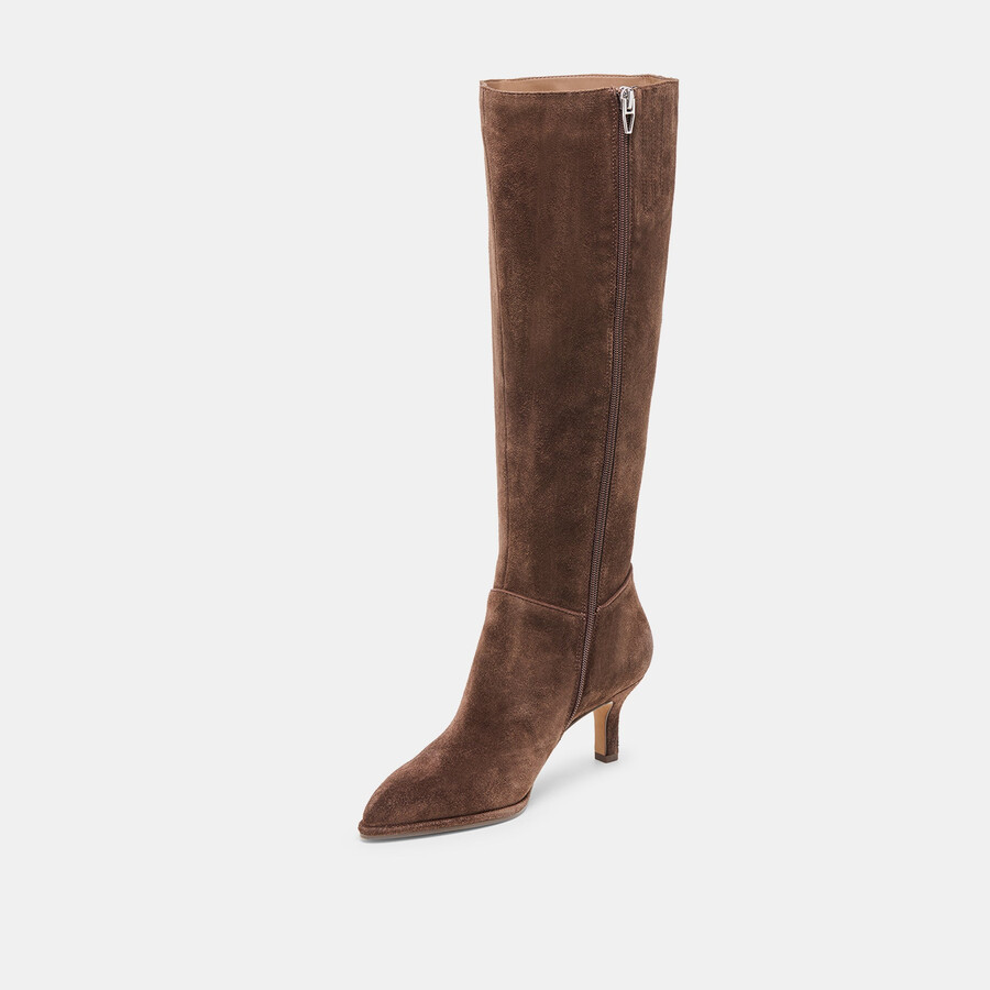 aldy boots dunkelbraunes wildleder