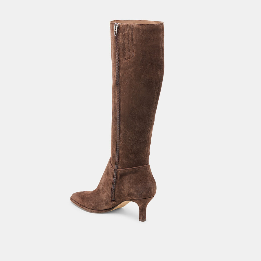 aldy boots dunkelbraunes wildleder