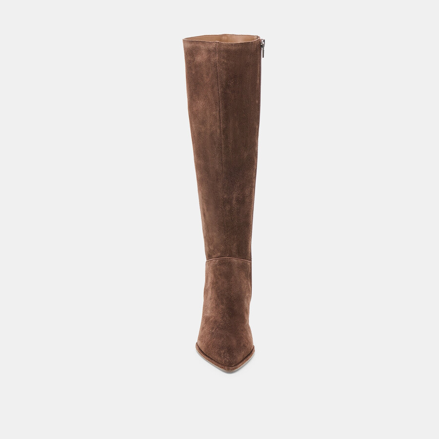 aldy boots dunkelbraunes wildleder