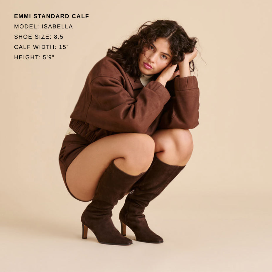 emmi boots dunkelbraunes wildleder