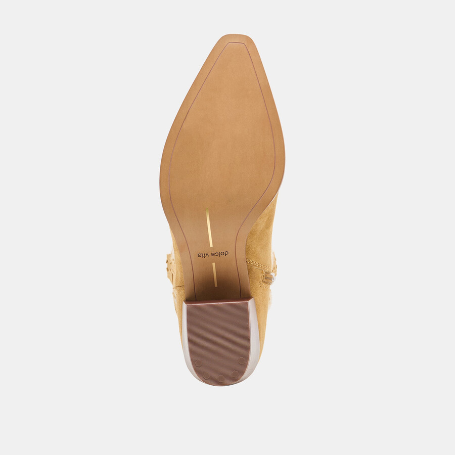 vila boots karamell-wildleder