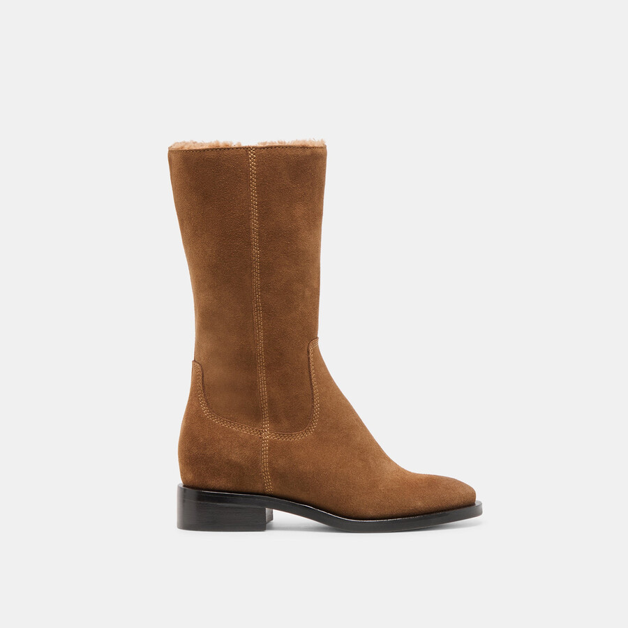 kedra h2o stiefel aus kastanienbraunem wildleder