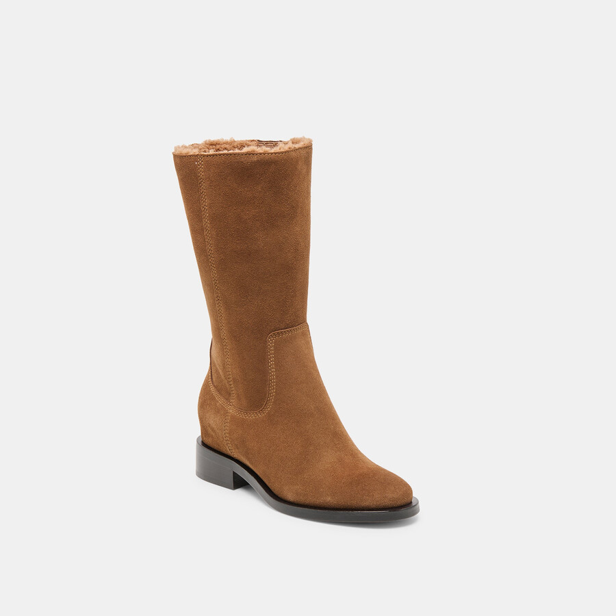 kedra h2o stiefel aus kastanienbraunem wildleder