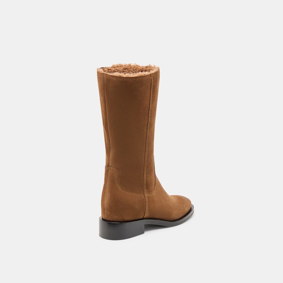 kedra h2o stiefel aus kastanienbraunem wildleder