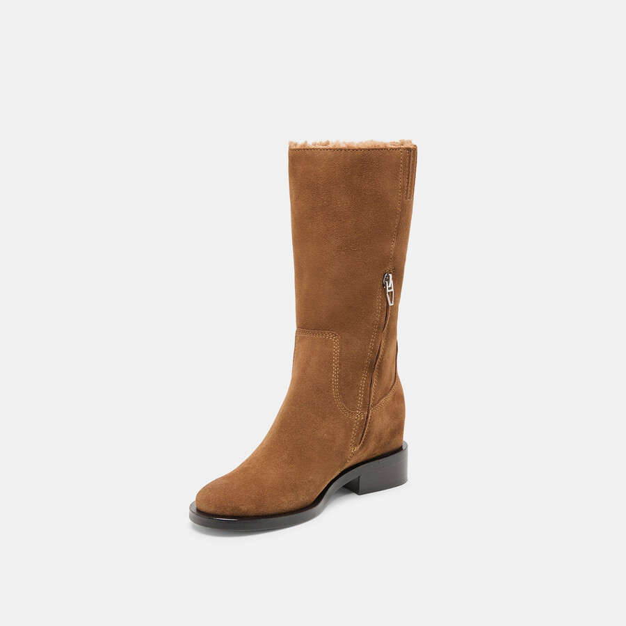kedra h2o stiefel aus kastanienbraunem wildleder