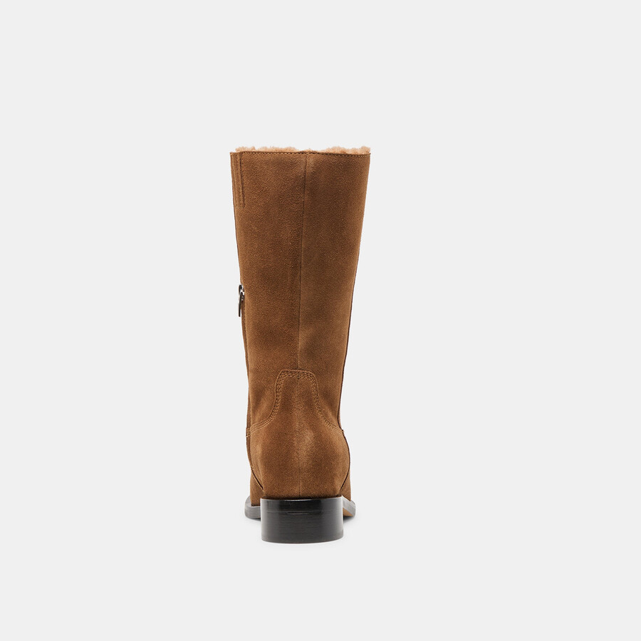 kedra h2o stiefel aus kastanienbraunem wildleder