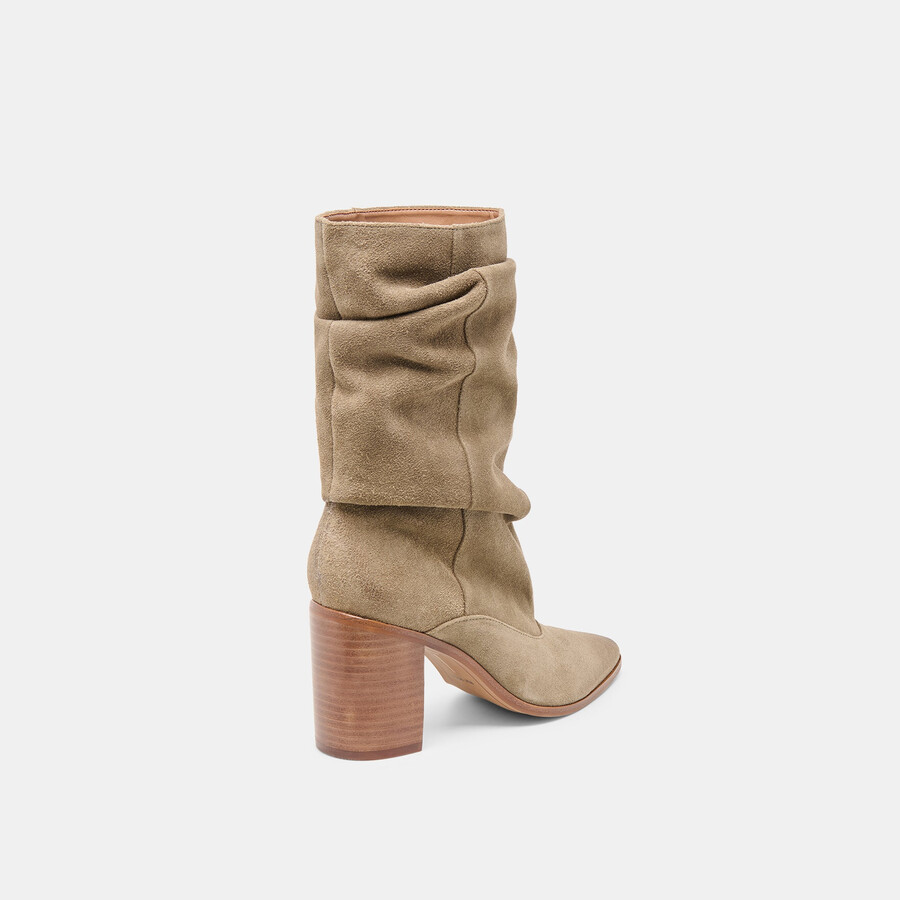 talina boots olive suede