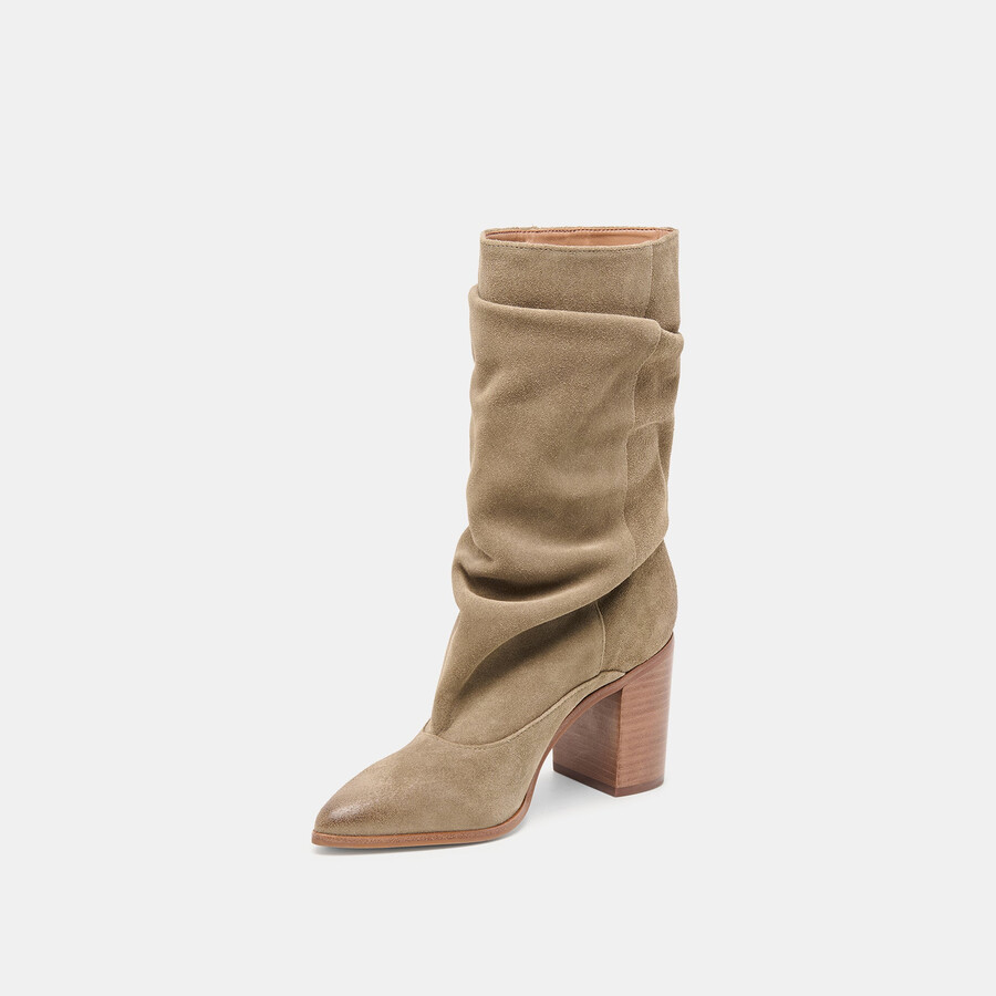 talina boots olive suede