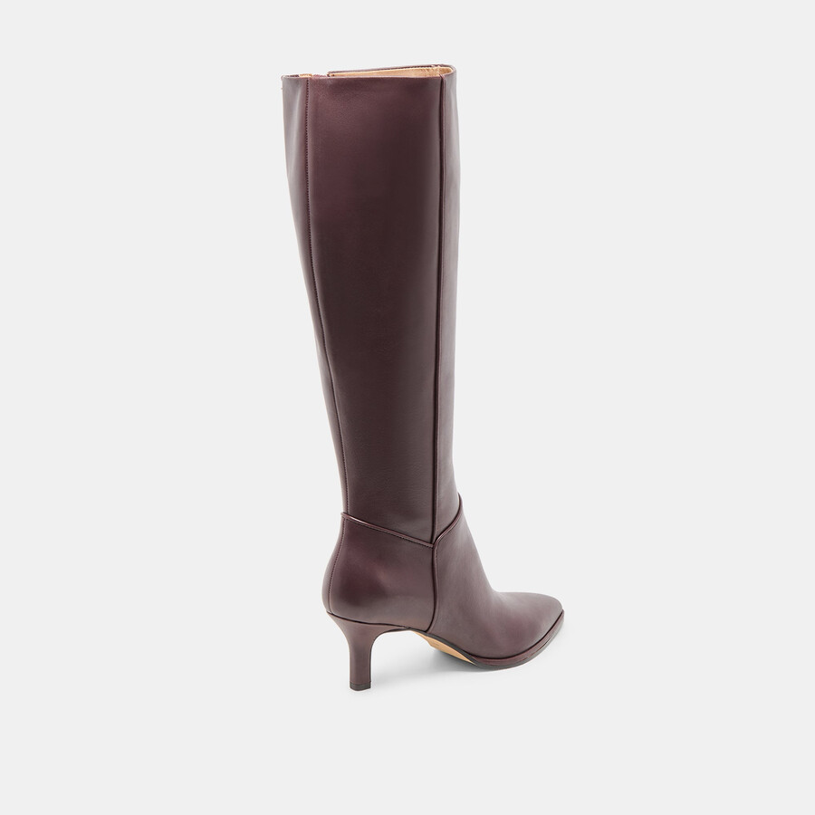 aldy stiefel mit weitem schaft maulbeerleder