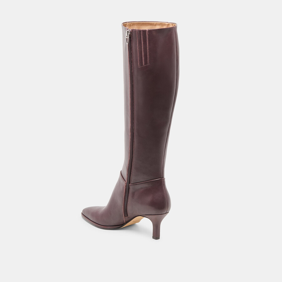 aldy stiefel mit weitem schaft maulbeerleder