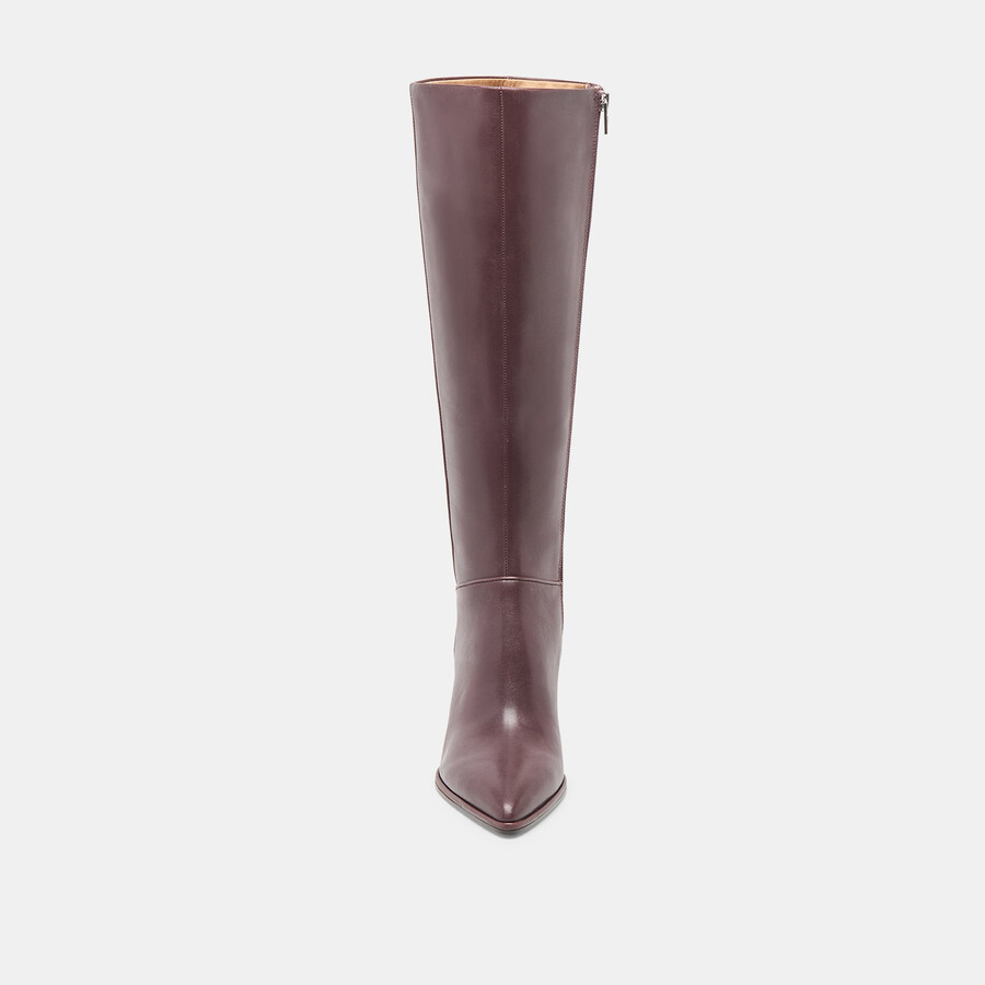 aldy stiefel mit weitem schaft maulbeerleder