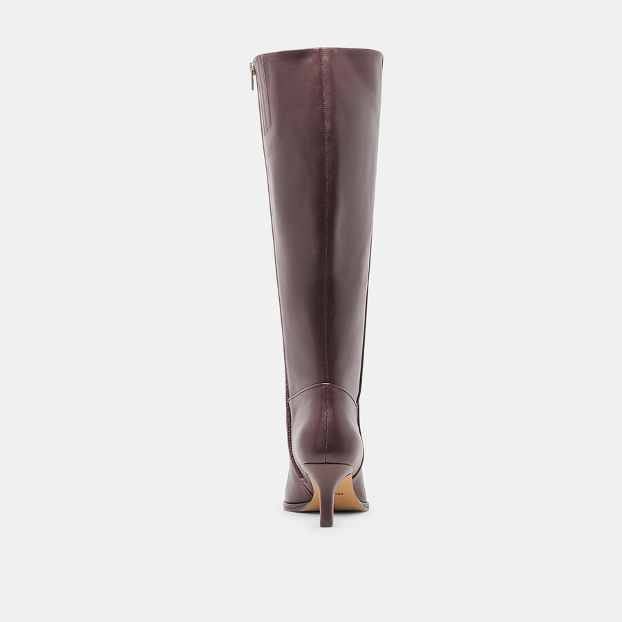 aldy stiefel mit weitem schaft maulbeerleder