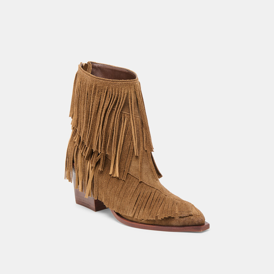 torey stiefeletten aus kastanienbraunem wildleder