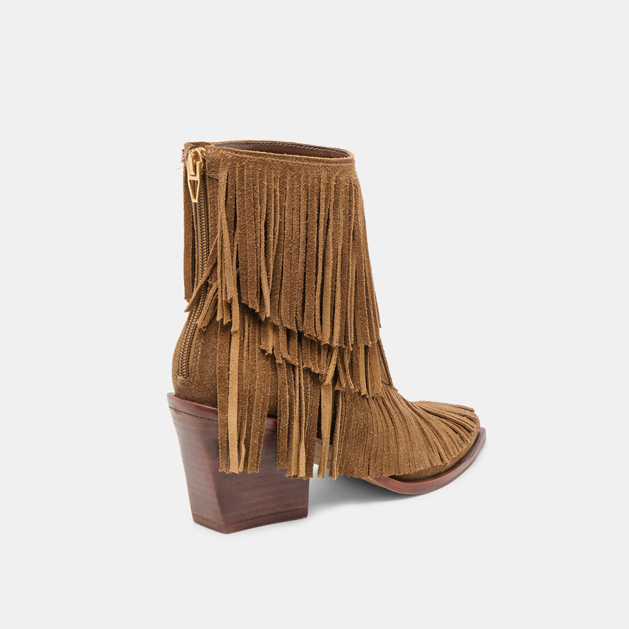 torey stiefeletten aus kastanienbraunem wildleder