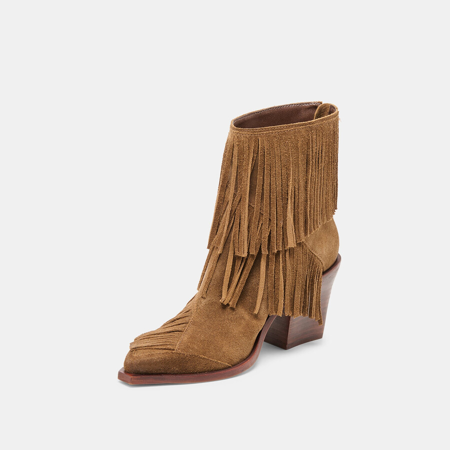 torey stiefeletten aus kastanienbraunem wildleder