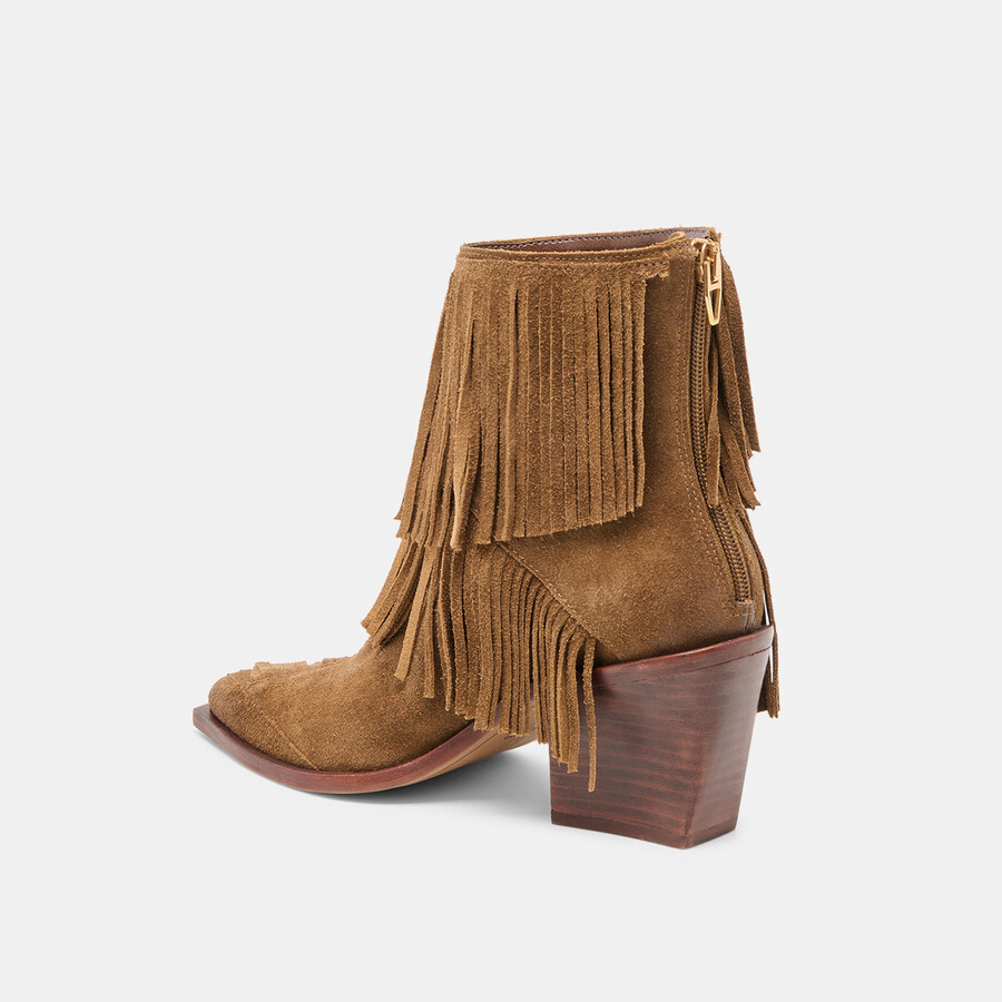 torey stiefeletten aus kastanienbraunem wildleder
