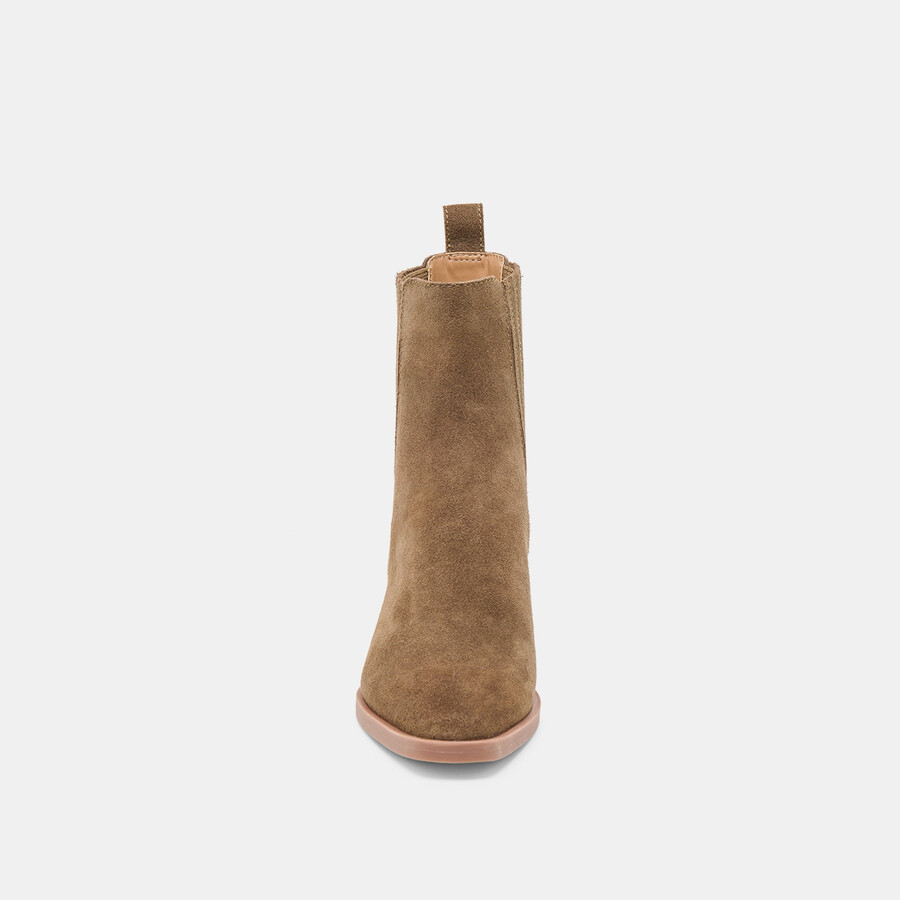 faint h2o stiefeletten aus olivgrünem wildleder
