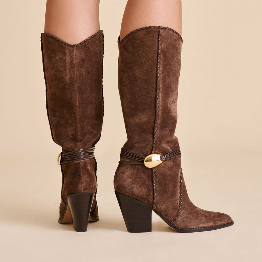 jody boots dunkelbraunes wildleder