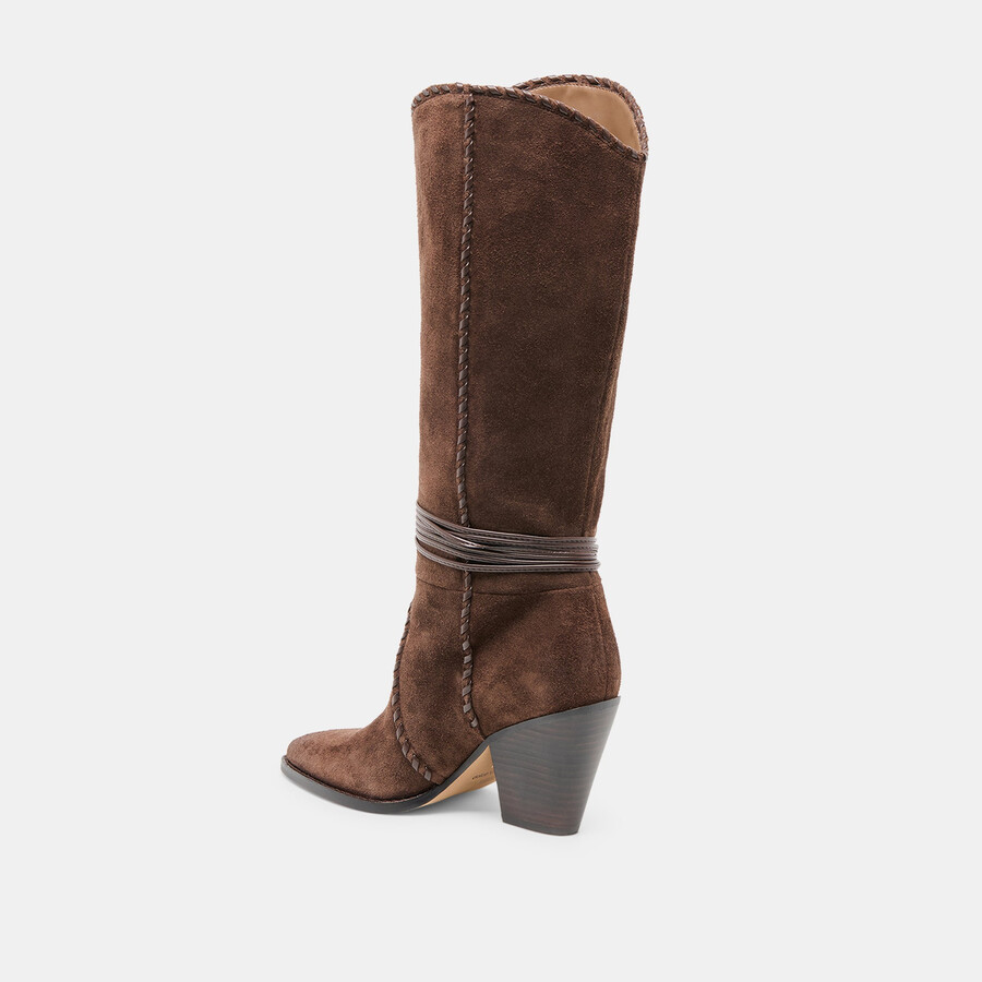 jody boots dunkelbraunes wildleder