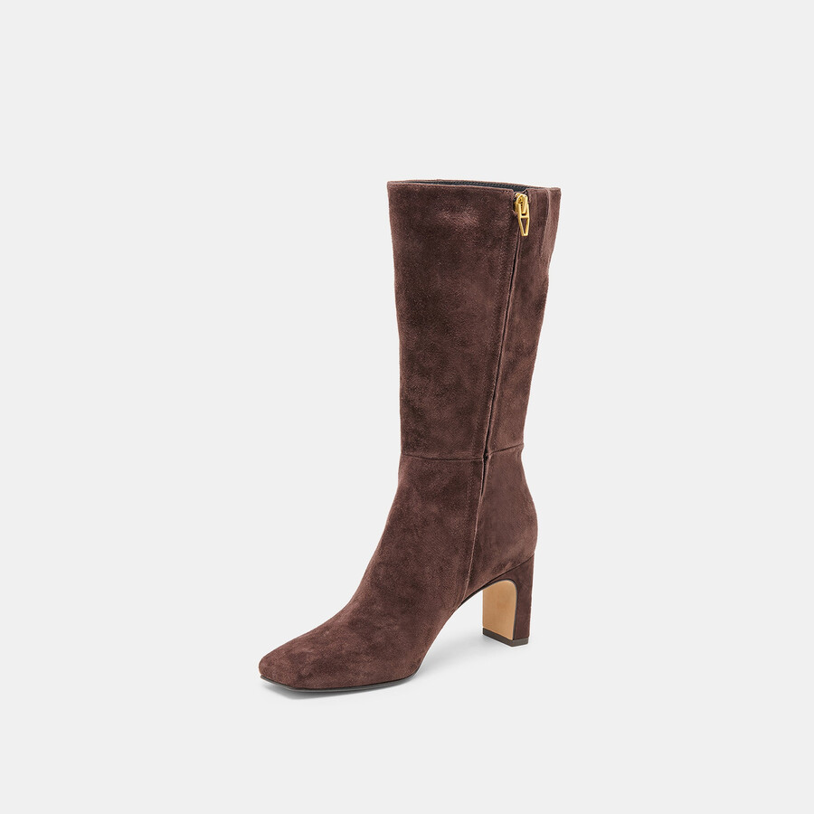 riggs boots mahagoni-wildleder