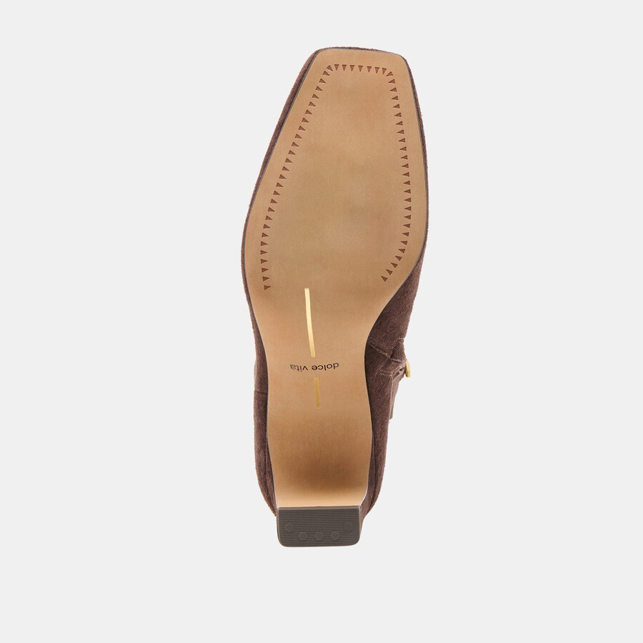 riggs boots mahagoni-wildleder