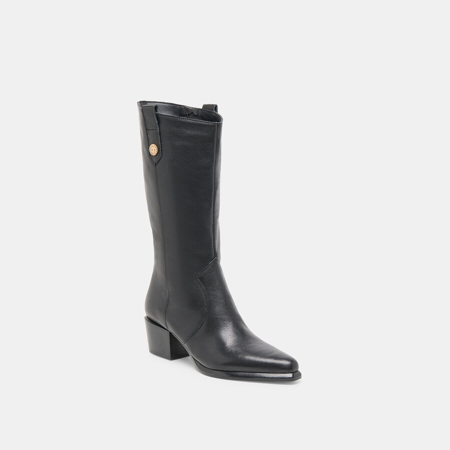 vern boots schwarzes leder