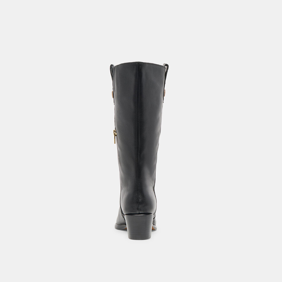 vern boots schwarzes leder