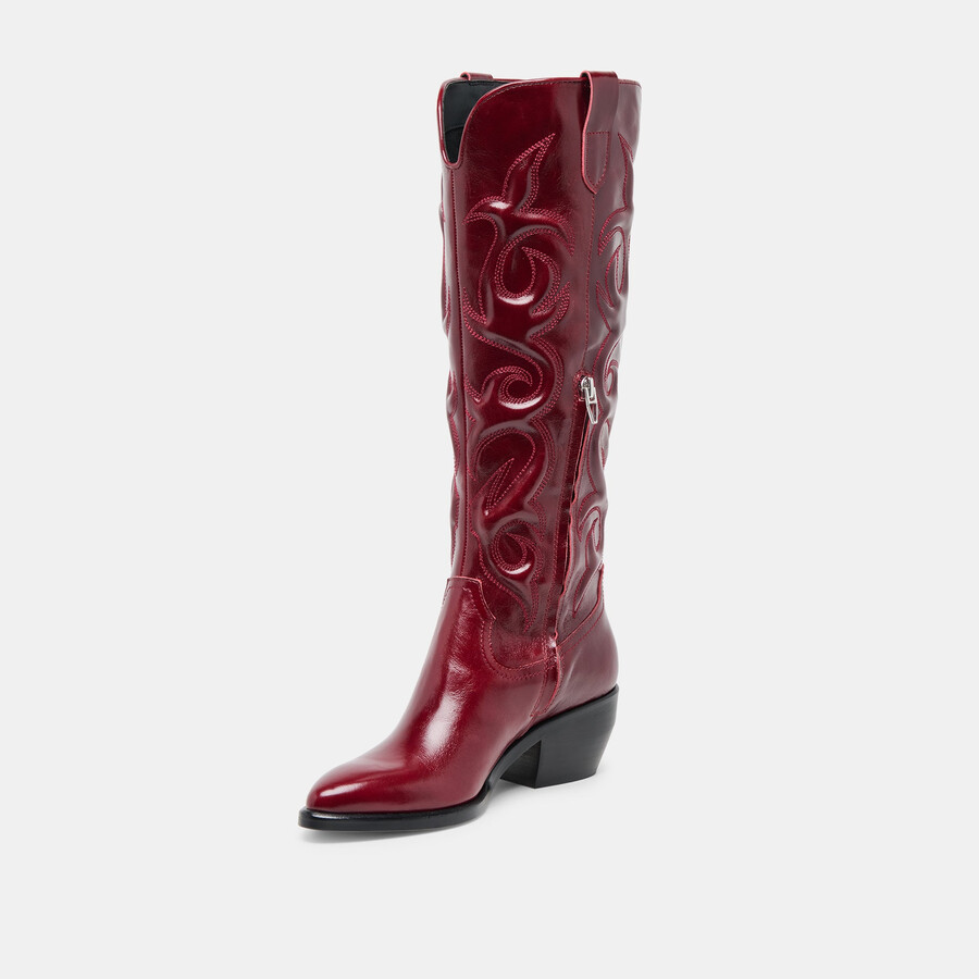 mirla boots oxblood leder