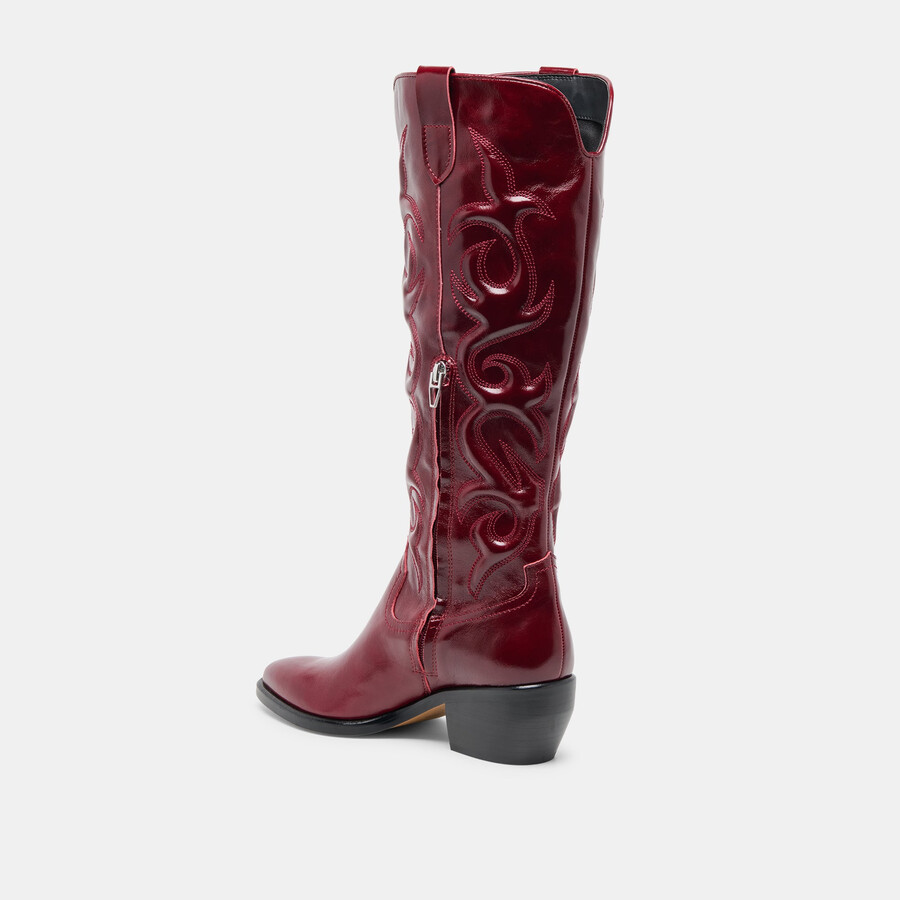 mirla boots oxblood leder