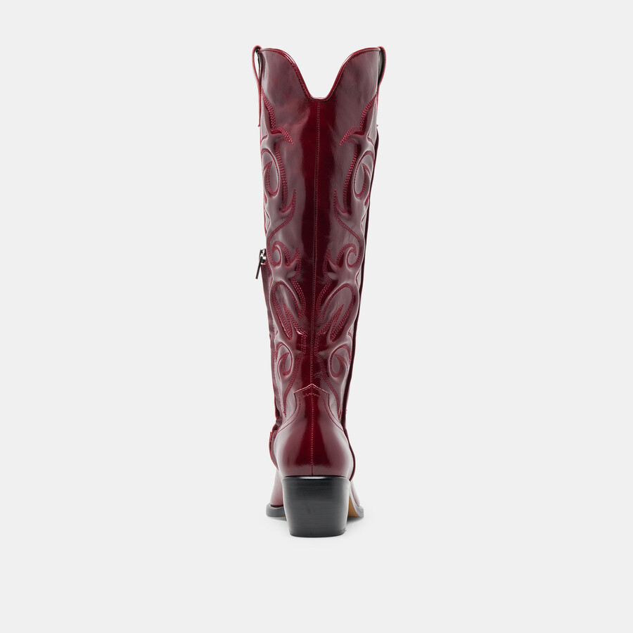 mirla boots oxblood leder