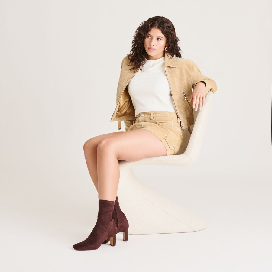 roan boots mahagoni stella wildleder