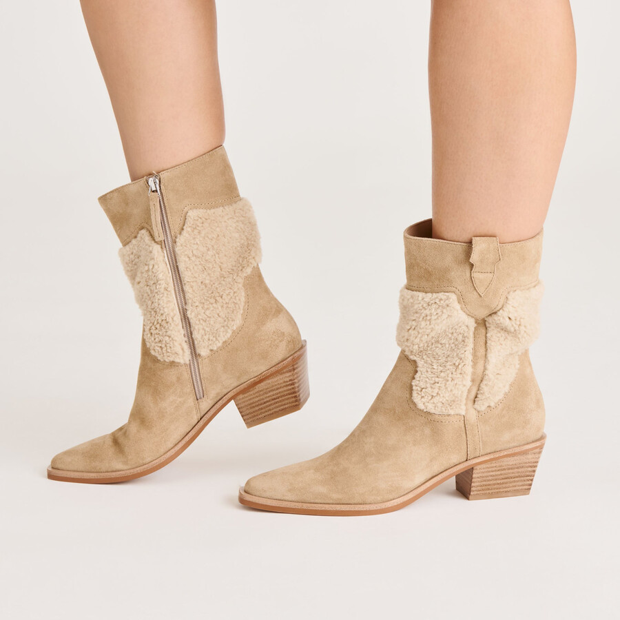 salil plush boots dunkeltaupe wildleder