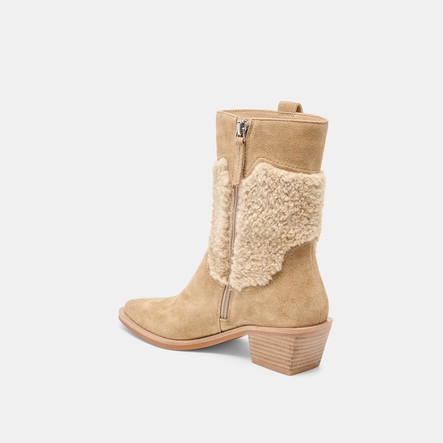 salil plush boots dunkeltaupe wildleder