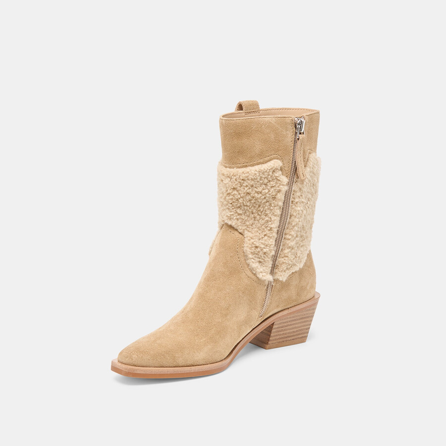 salil plush boots dunkeltaupe wildleder