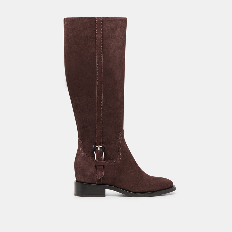 kilian h2o stiefel mit weitem schaft mahagoni-wildleder