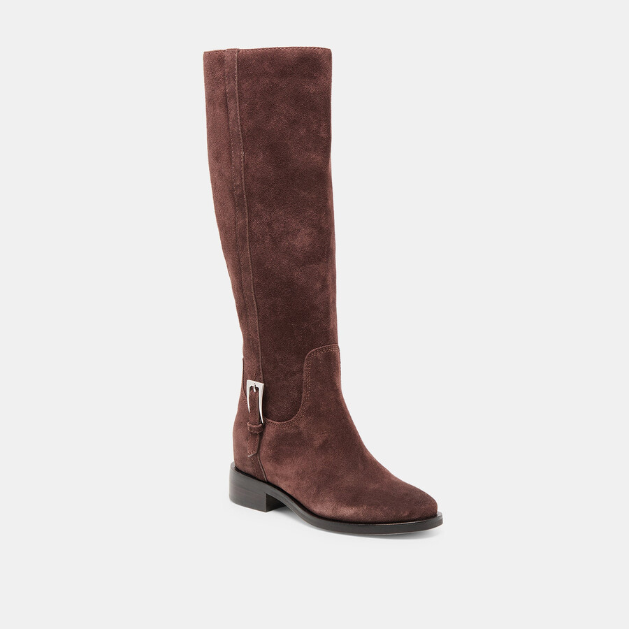 kilian h2o stiefel mit weitem schaft mahagoni-wildleder