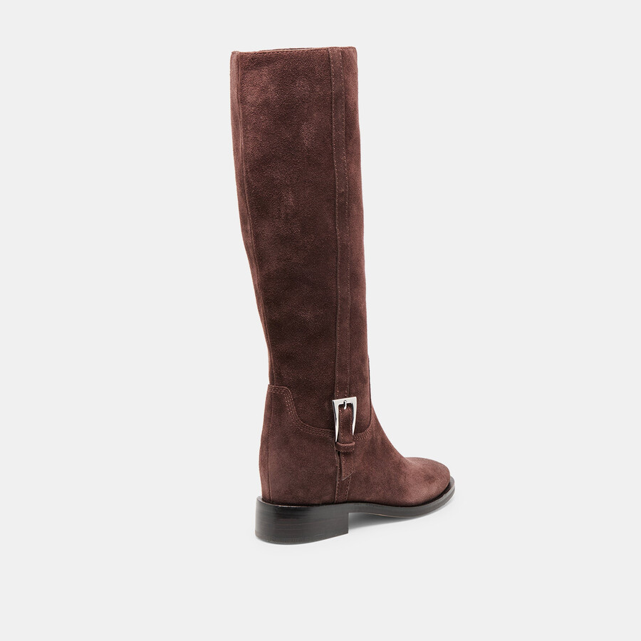 kilian h2o stiefel mit weitem schaft mahagoni-wildleder