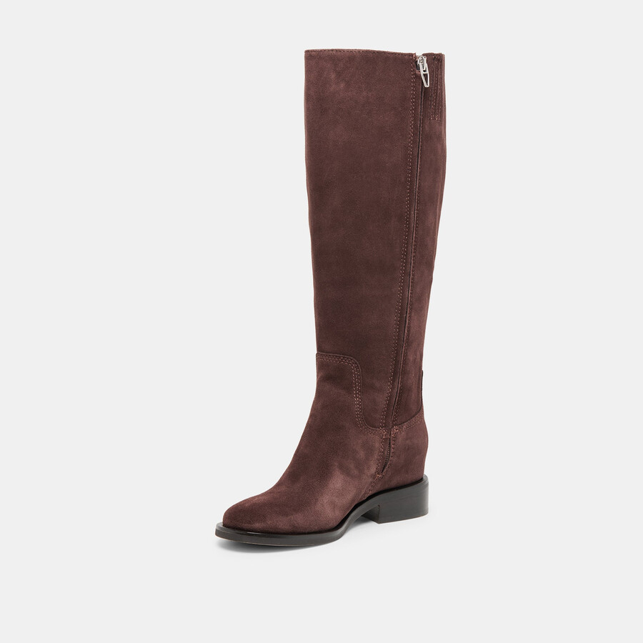 kilian h2o stiefel mit weitem schaft mahagoni-wildleder