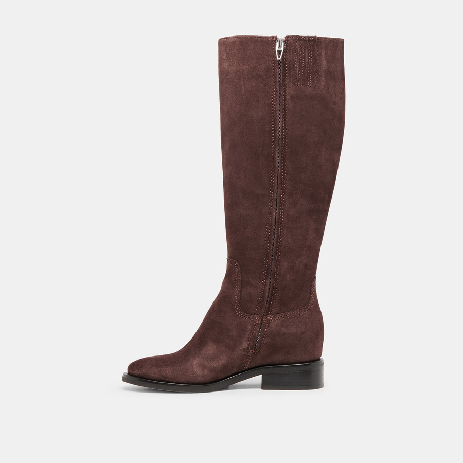 kilian h2o stiefel mit weitem schaft mahagoni-wildleder